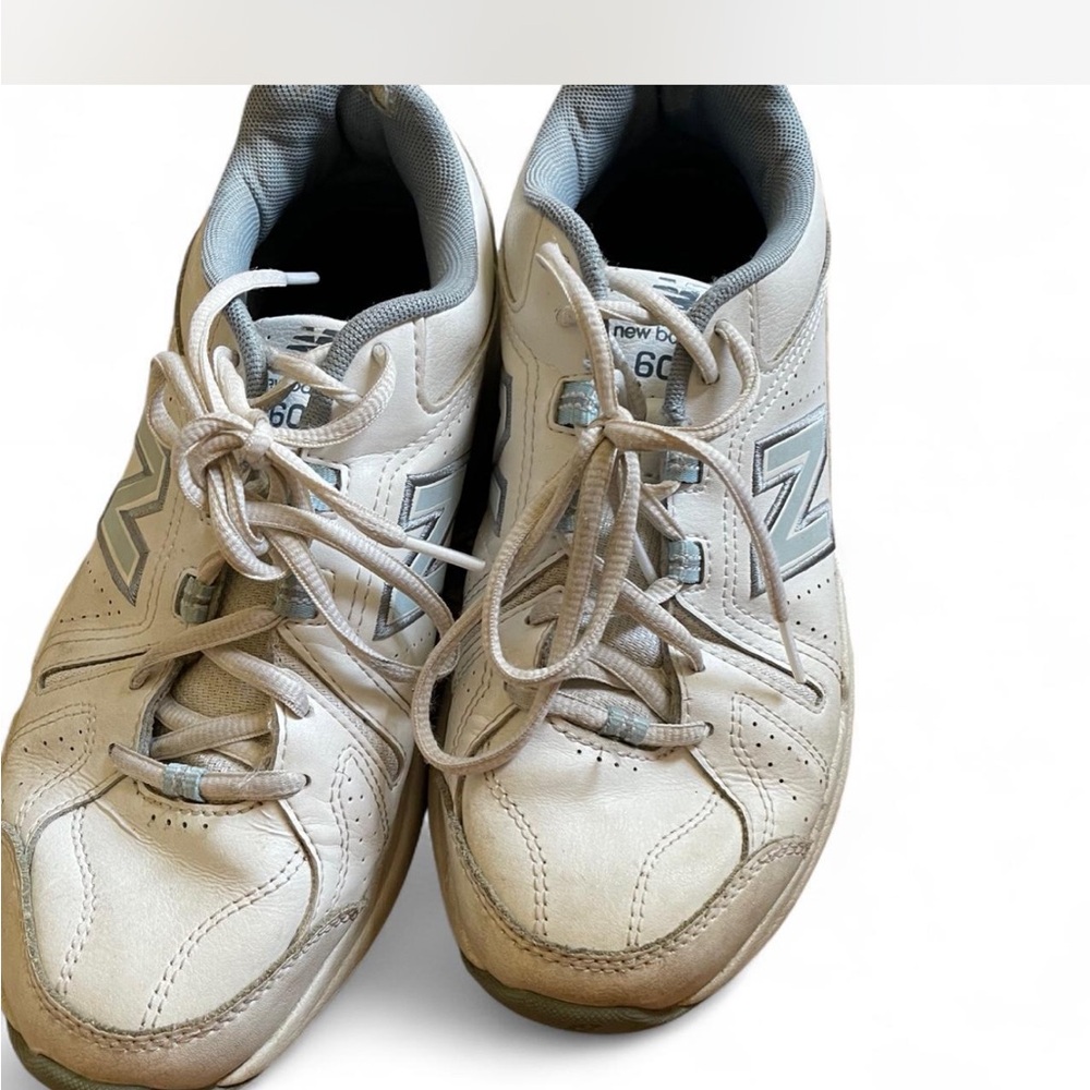 New Balance White and Gray Athletic Shoes
